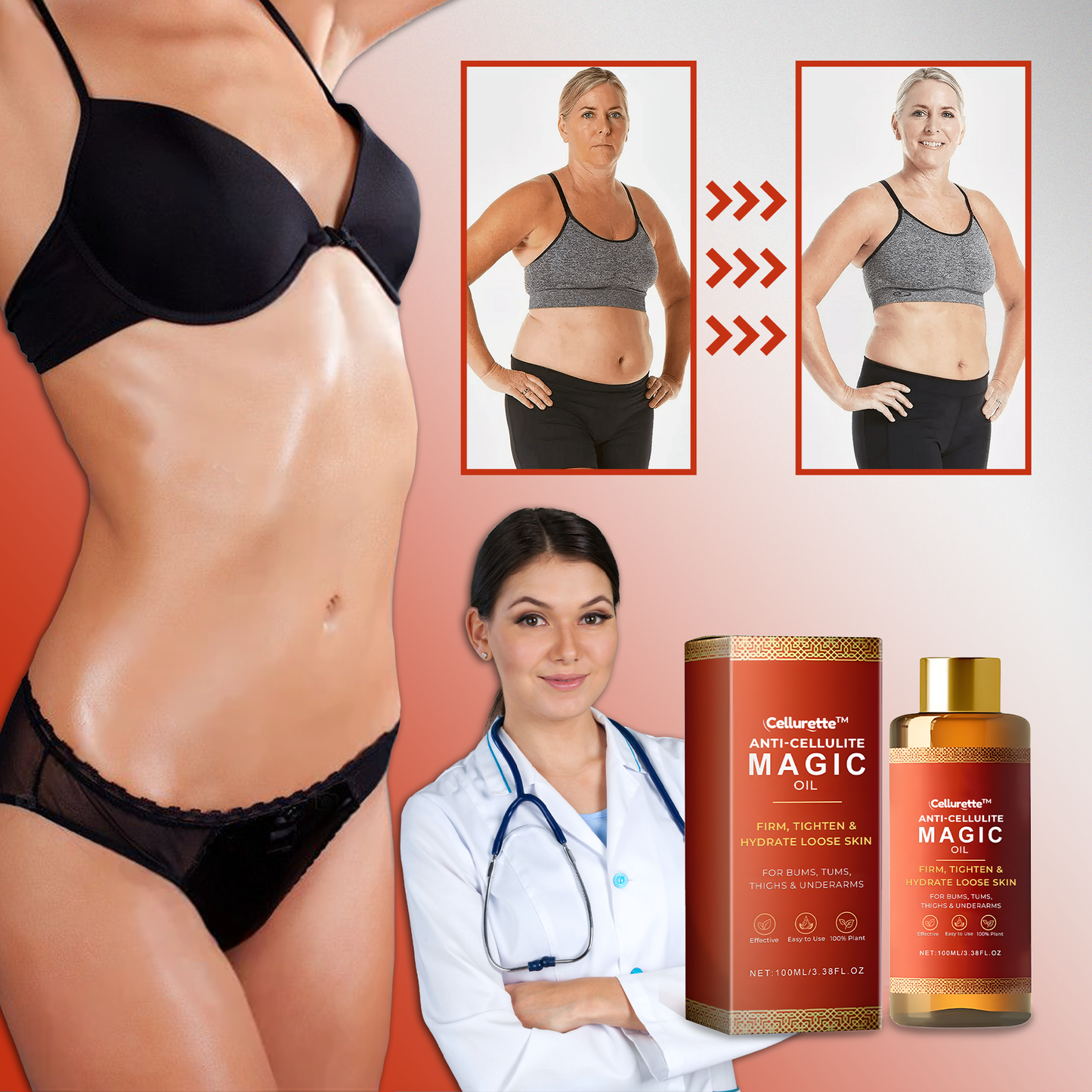 Compre 2 e Leve 2 Óleo Mágico Anti-Celulite 100ml