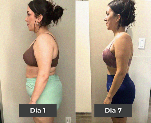 Before and after comparison
