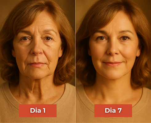 Before and after comparison