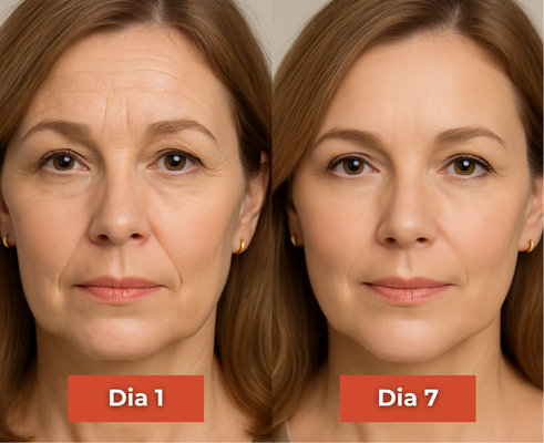 Before and after comparison