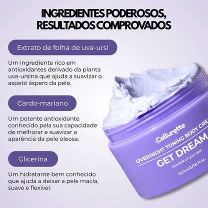 Cellurette Creme Tonificante Noturno